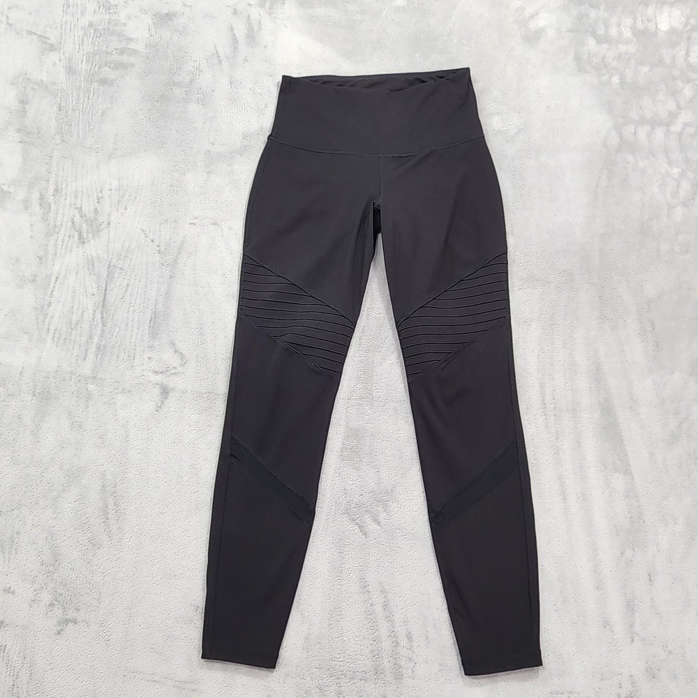 Old Navy Active Leggings Womens S Black Go-Dry‎ High Rise Ankle Yoga Gym Workout